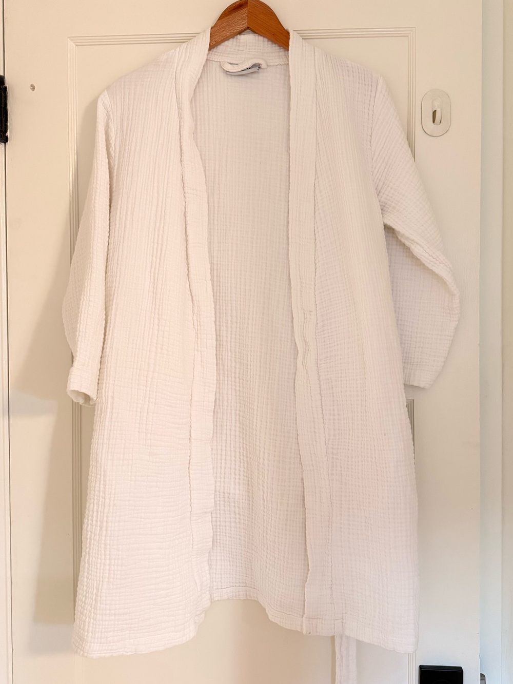 Parachute Cloud White Cotton Robe - Picture 3 of 5